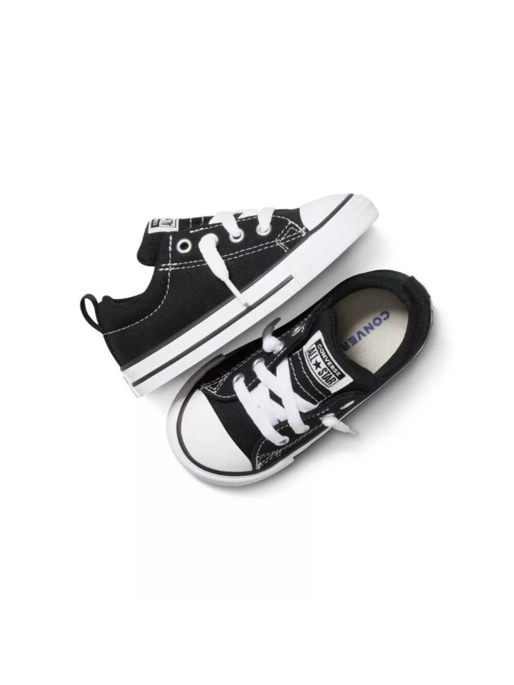 NEW Converse Toddler Street Ox Low Top Sneakers - Light Black - Size 6T